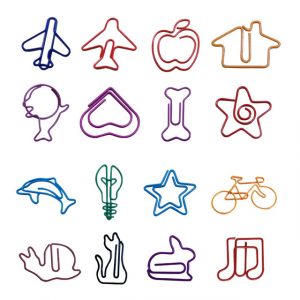 Custom Shape Mini Paper Clips Stationery Metal Clear Binder Clips 10 pcs/pack - Image 4