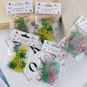 Custom Shape Mini Paper Clips Stationery Metal Clear Binder Clips 10 pcs/pack - Image 9