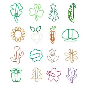 Custom Shape Mini Paper Clips Stationery Metal Clear Binder Clips 10 pcs/pack - Image 5