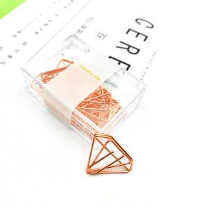Custom Shape Mini Paper Clips Stationery Metal Clear Binder Clips 10 pcs/pack - Image 8