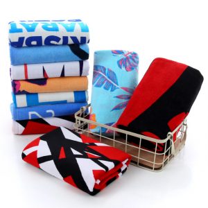 100% cotton Beach Towel Swimming Towel Cotton Soft Water Absorbing Breathable Adult Bath Towel - Image 3